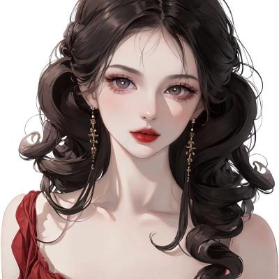 2023最好看手绘女生头像图片