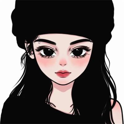 好看的微信头像女手绘图32张