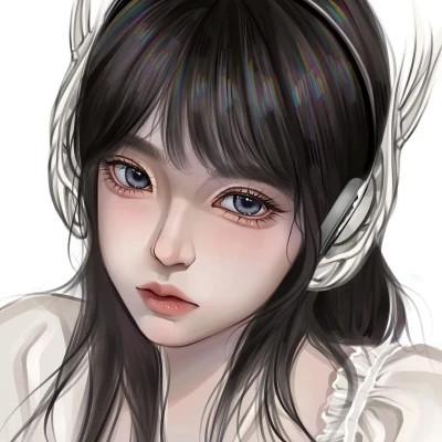 好看的微信头像女手绘图32张