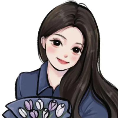 好看的微信头像女手绘图32张