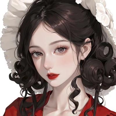 2023最好看手绘女生头像图片