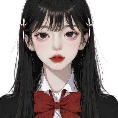 手绘美女头像唯美图片高清32张