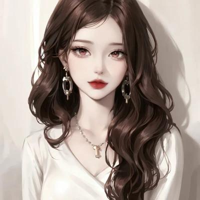 手绘美女头像唯美图片高清32张