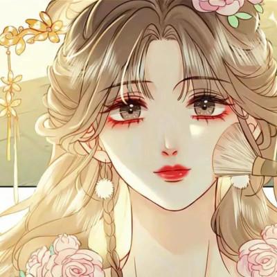 女生简单精致头像手绘动漫