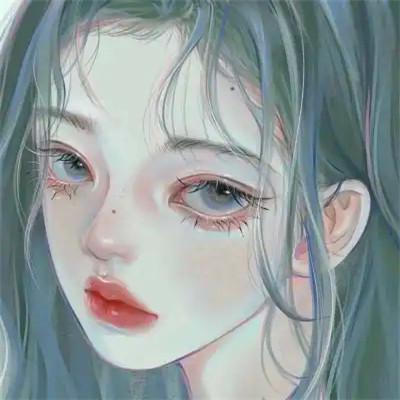 手绘女头ins风小众 好看高清的小众插画女头像文艺图片