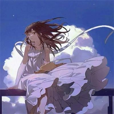 手绘女头ins风小众 好看高清的小众插画女头像文艺图片