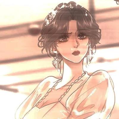 女生简单精致头像手绘动漫