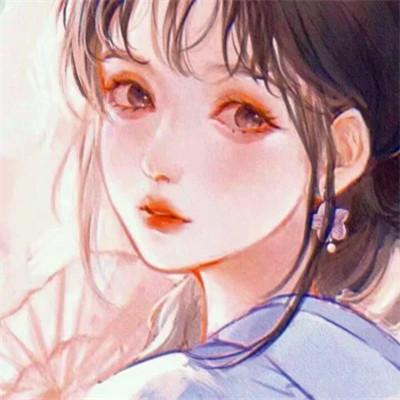 手绘女头ins风小众 好看高清的小众插画女头像文艺图片