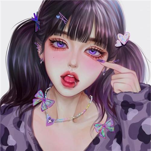 超火超级好看的绝美手绘女头