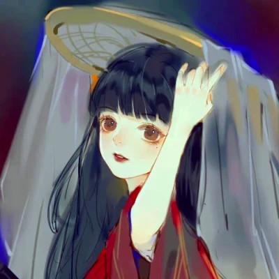 手绘女头ins风小众 好看高清的小众插画女头像文艺图片