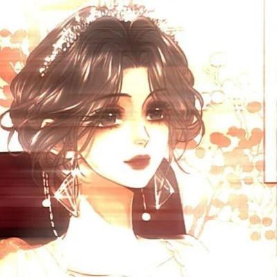 女生简单精致头像手绘动漫