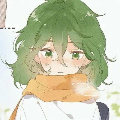 绿色系简约头像女生可爱高清图片