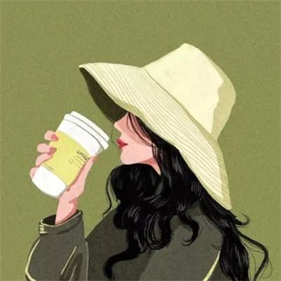 微信小众头像手绘女生高清图片