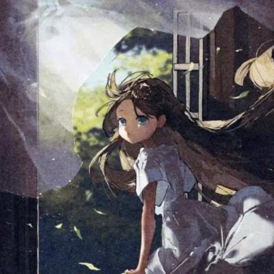 手绘女头ins风小众 好看高清的小众插画女头像文艺图片