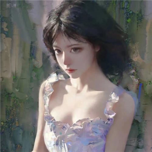 超火超级好看的绝美手绘女头