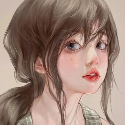 微信头像卡通手绘单人女 高质量精选