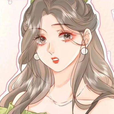 女生简单精致头像手绘动漫