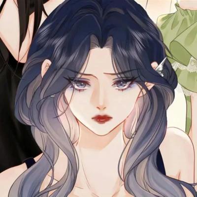 女生简单精致头像手绘动漫