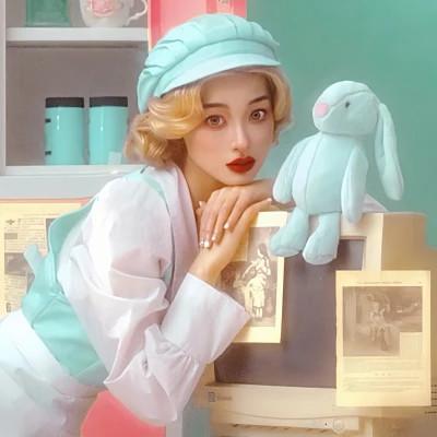 美式复古高清女头图片12张