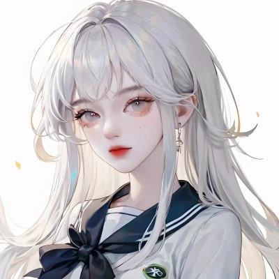 ai头像女生酷帅图片精致48张，精致细腻！