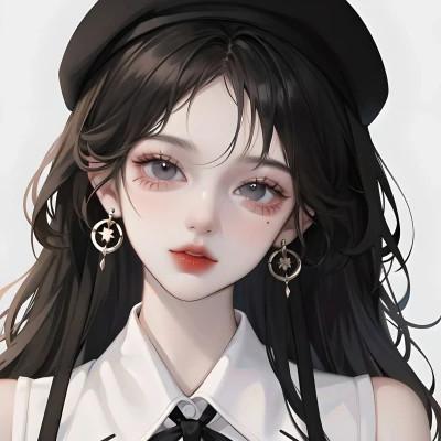 ai头像女生酷帅图片精致48张，精致细腻！