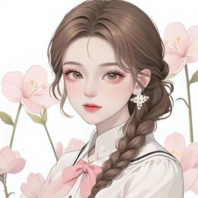 女生AI微信头像图片28张