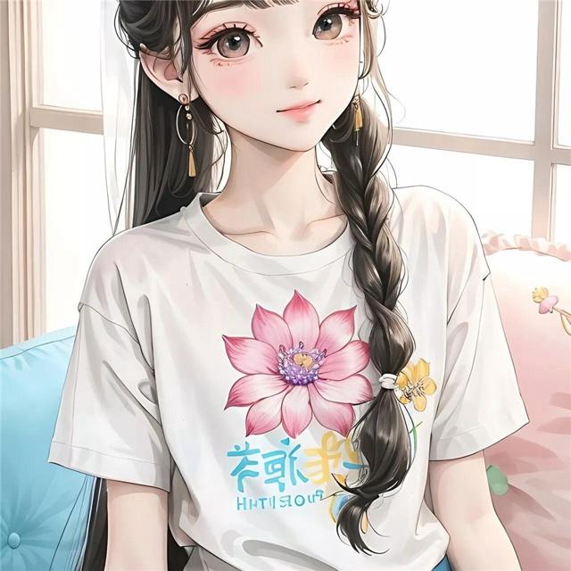 AI绘画氧气仙女头像图片