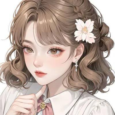 女生AI微信头像图片28张