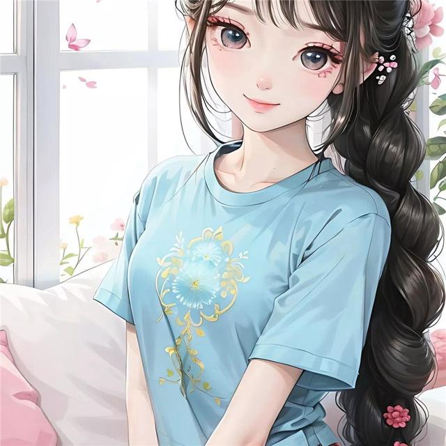 AI绘画氧气仙女头像图片