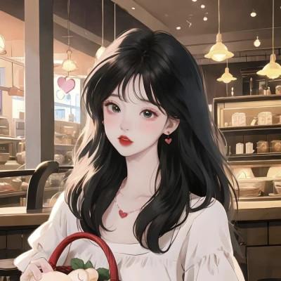 头像女生AI绘画图片合集20张，每一张都独一无二