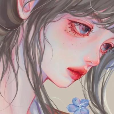 插画头像女唯美文艺图片32张