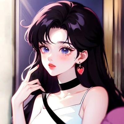 女生好看的AI头像图片32张，超级生动的AI女神