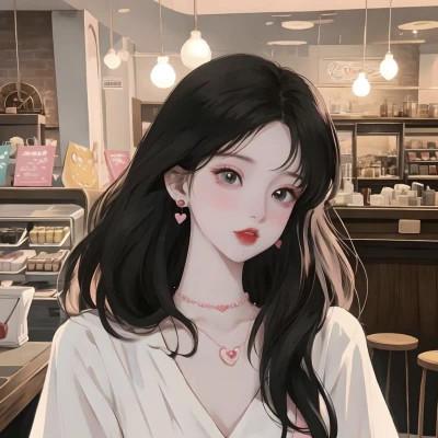 头像女生AI绘画图片合集20张，每一张都独一无二