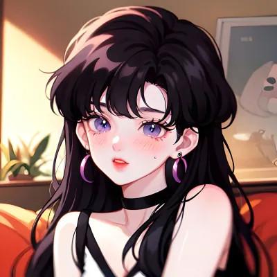 女生好看的AI头像图片32张，超级生动的AI女神