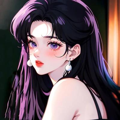 女生好看的AI头像图片32张，超级生动的AI女神