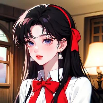 女生好看的AI头像图片32张，超级生动的AI女神