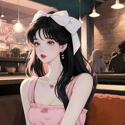 头像女生AI绘画图片合集20张，每一张都独一无二