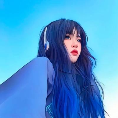 插画头像女唯美文艺图片32张