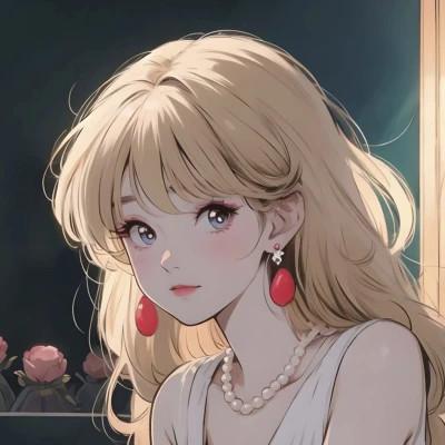 头像女生AI绘画图片合集20张，每一张都独一无二