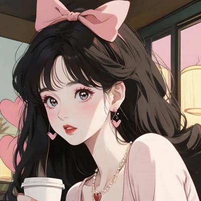 头像女生AI绘画图片合集20张，每一张都独一无二