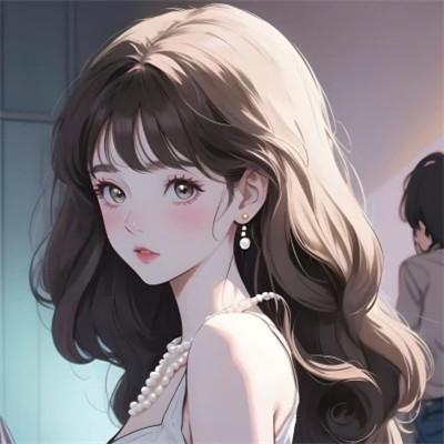 头像女生AI绘画图片合集20张，每一张都独一无二