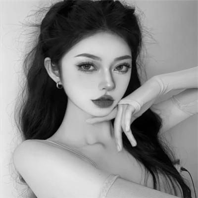 女士高冷黑白头像图片高清112张