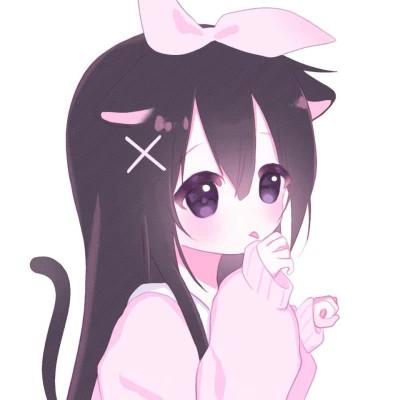 可爱的卡通头像女生呆萌