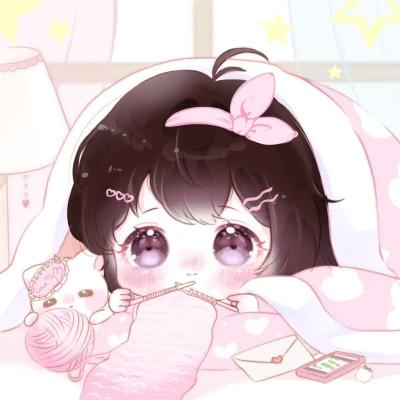 可爱的卡通头像女生呆萌