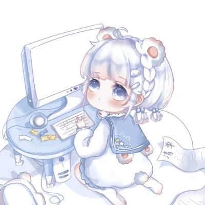 卡通头像女可爱q版(60张)