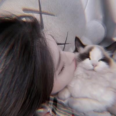 慵懒随意女生头像59张