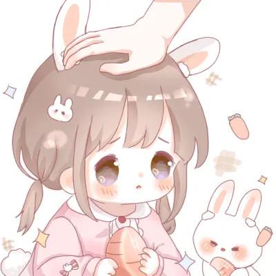 卡通头像女可爱q版(60张)