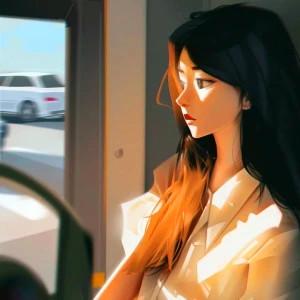 微信头像女生插画温柔气质图片