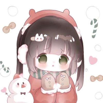 可爱的卡通头像女生呆萌