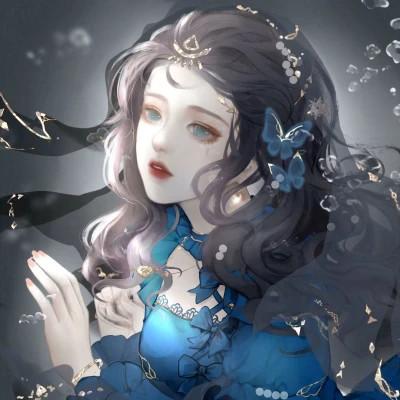 女生绝美手绘头像60张